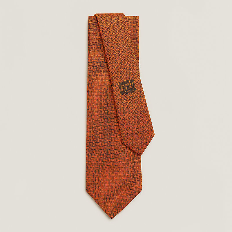 H Trefles tie 8 cm | Hermès USA
